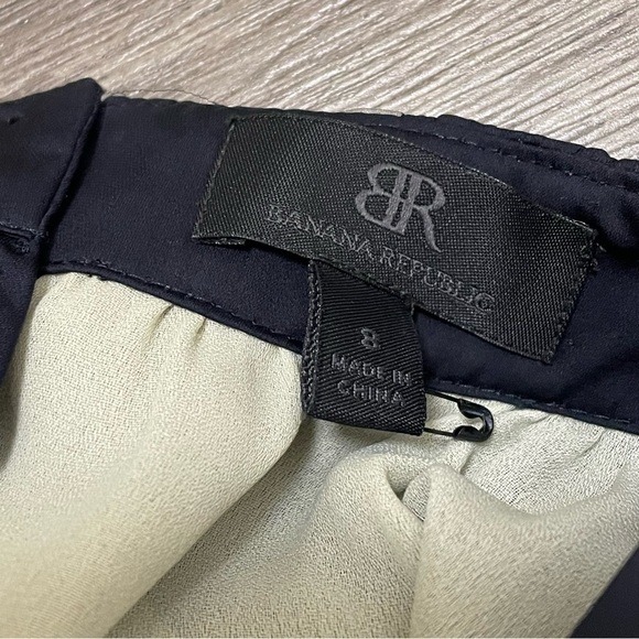 Banana Republic Geometric Silk Sleeveless Sheath Dress Sz 8 - Picture 6 of 8